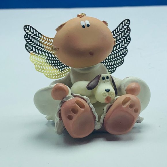 Kirks Kritters angel figurine puppy dog decor gift - Picture 5 of 6